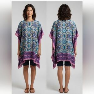 The‎ Kaftan Company Blue and Purple Gradient Kafttan (Live Free)